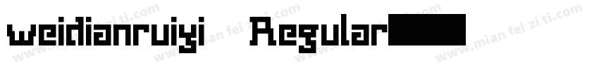 weidianruiyi Regular字体转换